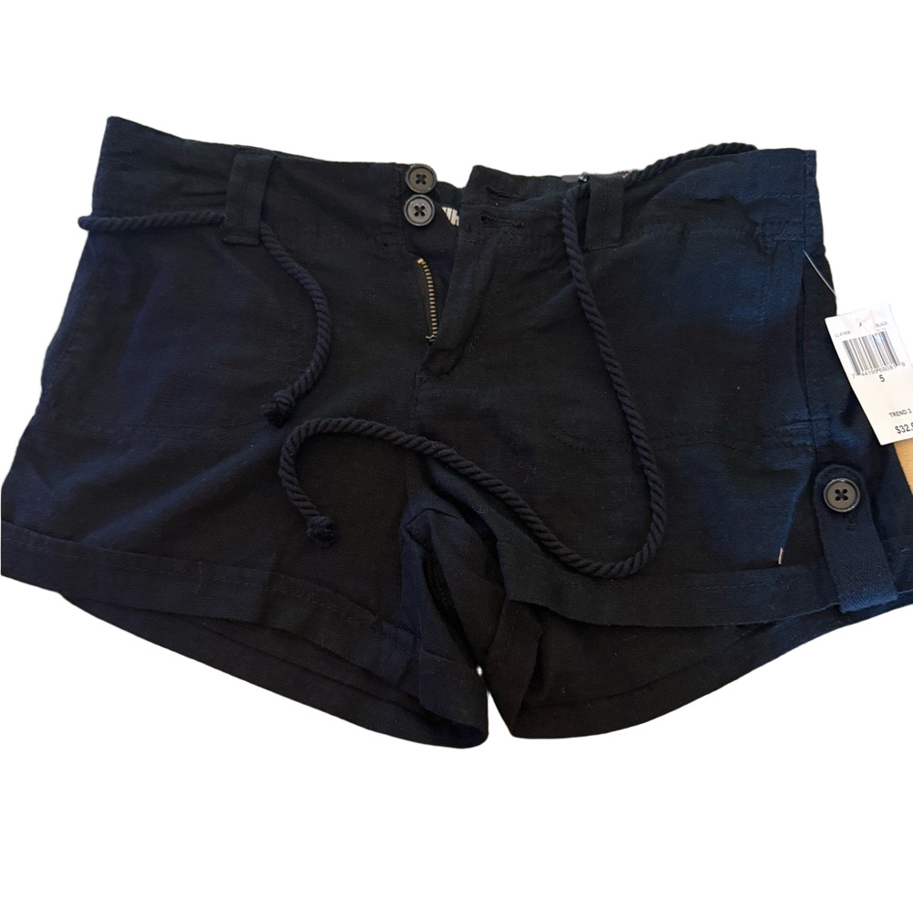 Dollhouse Black High Waist Shorts